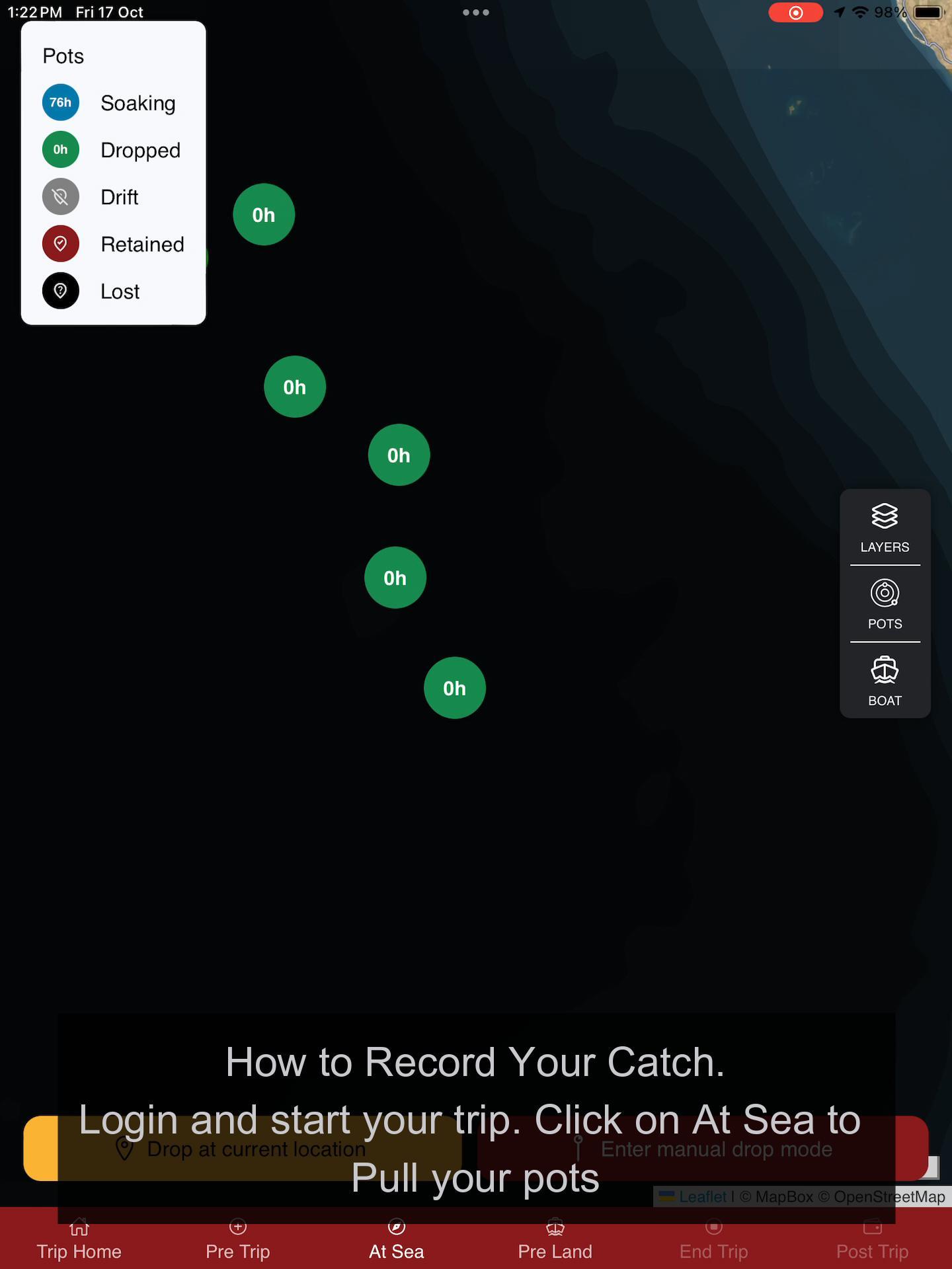 Catch Recording inside a trip